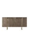 Hanah Home Consola Luxe Nogal y Dorado